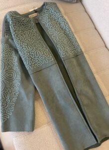 رویه گل برجسته لمه دوزی ترک اورجینال طرح پیچک - Image 5