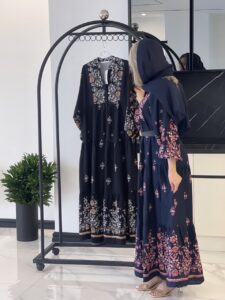 پیراهن ساحلی نخ پنبه ترک طرح گل سرخ