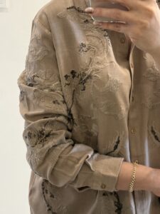 شومیز گلدوزی پولک دوزی ترک اورجینال طرح کوئین - Image 7