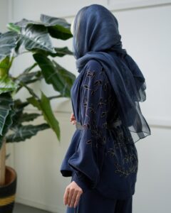 کیمونو منجوق دوزی ترک اورجینال برند اورفئو نگرو طرح فرح - Image 3