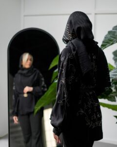 کیمونو منجوق دوزی ترک اورجینال برند اورفئو نگرو طرح فرح - Image 4