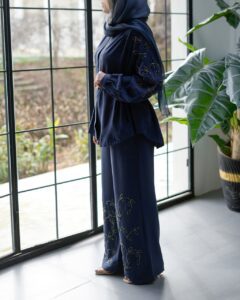 کیمونو منجوق دوزی ترک اورجینال برند اورفئو نگرو طرح فرح - Image 6