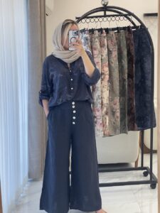 شومیز لینن ایتالیایی طرح نارنج - Image 6