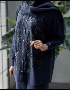 ست منجوق دوزی ترک اورجینال برند اورفئو نگرو طرح فرح - Image 4