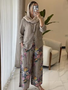 کت و شلوار لینن ایتالیایی طرح جیب نما - Image 4