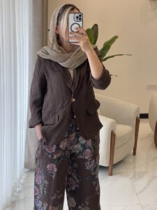 کت و شلوار لینن ایتالیایی طرح جیب نما - Image 6