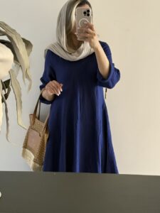 پیراهن سوپر کلوش ایتالیایی طرح ساده - Image 2