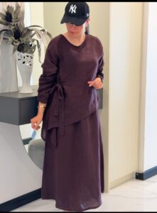پیراهن ایتالیایی طرح بغل گره ای - Image 5
