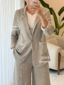 کت و شلوار الیاف نارگیل ایتالیایی - Image 6