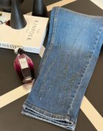 شلوار جین مام استایل ترک اورجینال طرح نگین