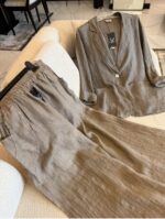 کت لینن ایتالیایی طرح بیسیک