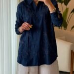 شومیز گلدوزی ترک