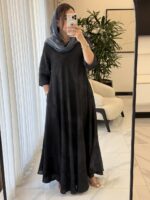 پیراهن سوپر کلوش ایتالیایی طرح رز آبی -گرم بالا - Image 9