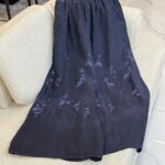 شلوار لینن ایتالیایی طرح گل ریز