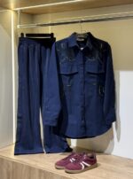 کت چرم دوزی و مروارید دوزی ترک - Image 6