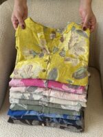 شومیز لینن ایتالیایی طرح رزمات جدید 2