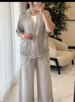 ست رویه و شلوار الیاف نارگیل ایتالیایی - وارداتی - Image 2