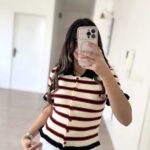 بافت پینترستی ترک راه راه طرح زارا