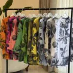 شومیز  لینن ایتالیایی طرح شاپرک