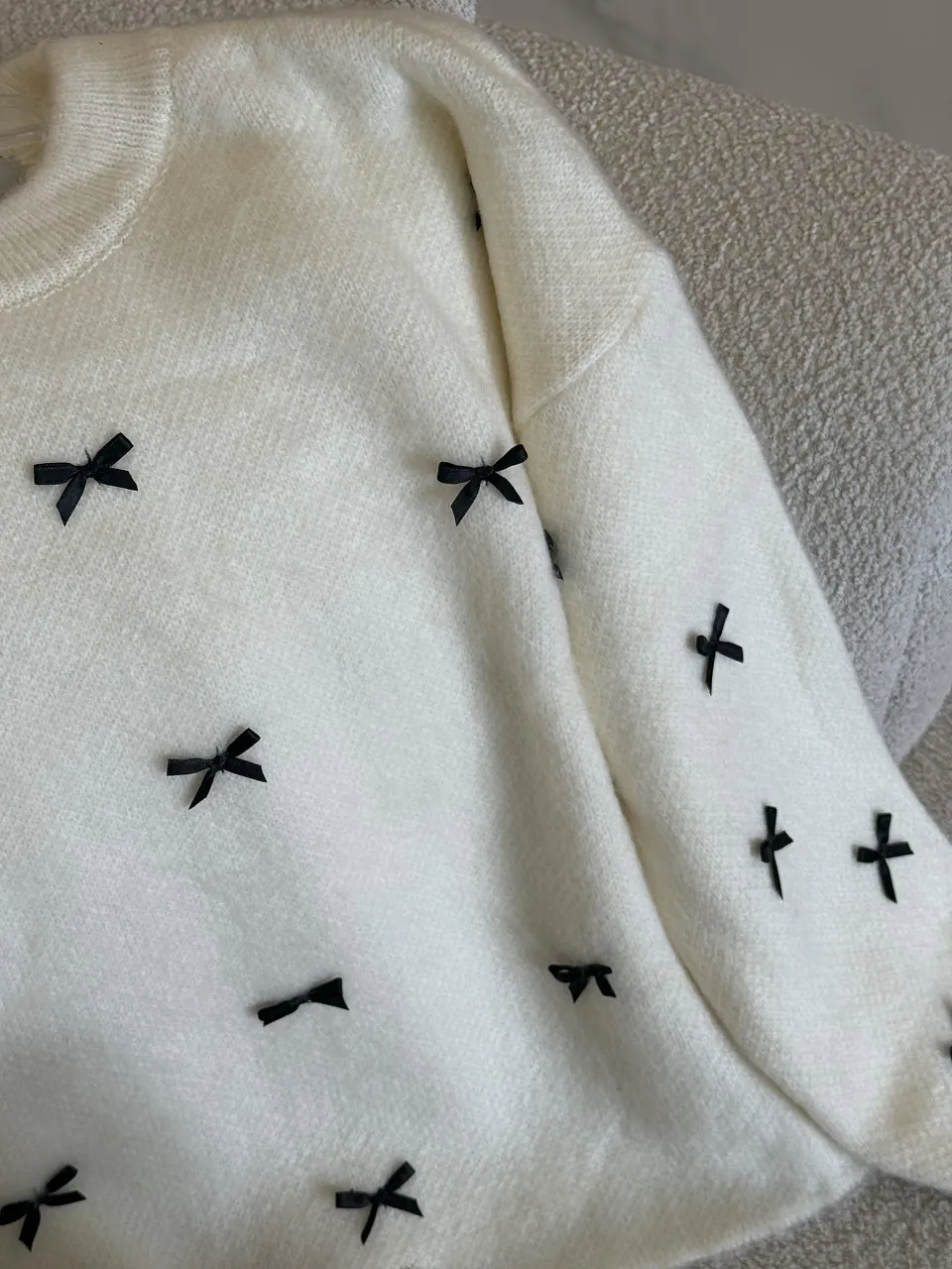 بلوز بافت ترک طرح پاپیون ترندی - Image 3