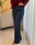 بلوز بافت ترک طرح پاپیون ترندی - Image 6