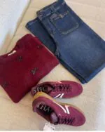 بلوز بافت ترک طرح پاپیون ترندی - Image 5